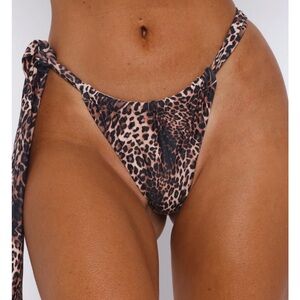 White Fox Boutique Animal Print Bikini Bottom